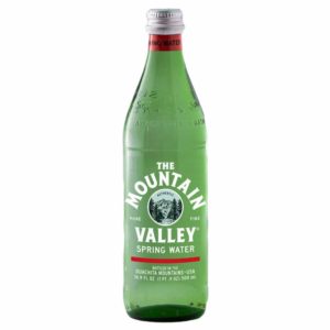 Mountain valley spring water bottle