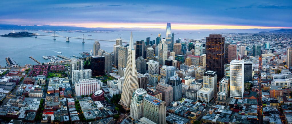 Arial View of San Francisco