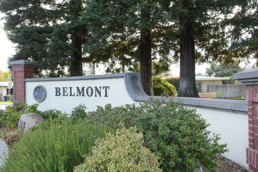 City Of Belmont Sign