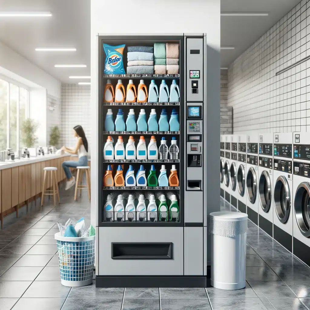 Detegent Vending Machine in Laundry Room