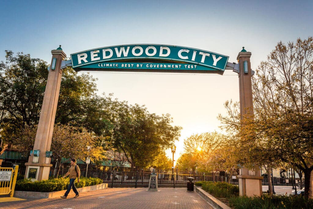 redwood city sign - vending in redwood city