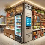 refreshments corner in upscale hotel provided by munch vending, vending for hotels